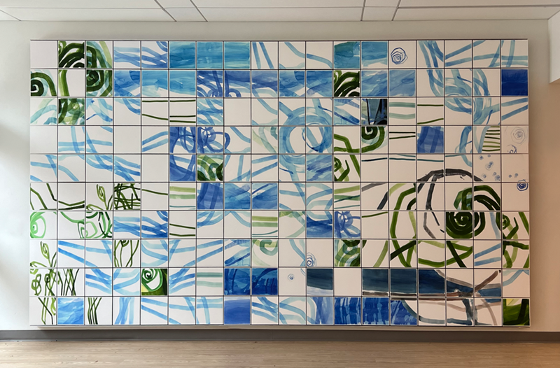 Artwork displayed at Lancaster General Health's Proton Therapy Center